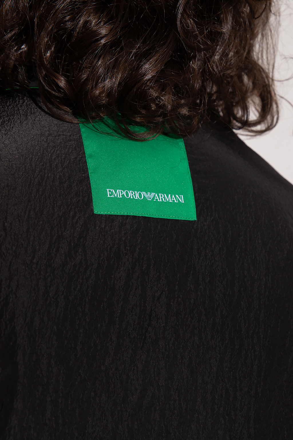 Emporio Armani cinta толстовка с графичным узором - Green